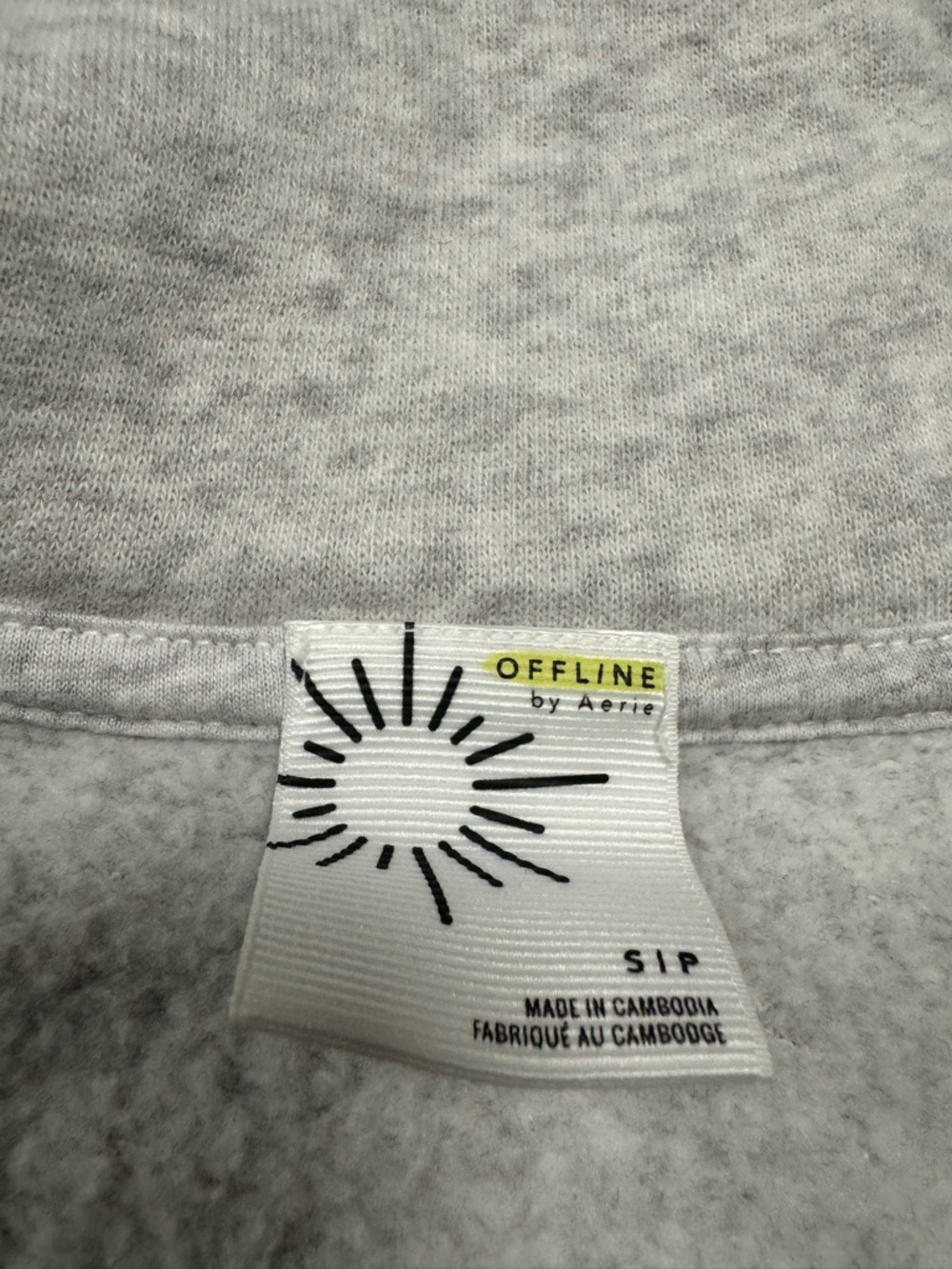 OFFLINE By Aerie Cloud Fleece Polo Sweatshirt Size Small - Picture 4 of 8